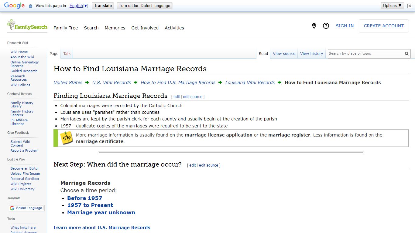 How to Find Louisiana Marriage Records • FamilySearch
